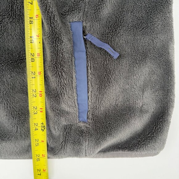 L.L. Bean Hi-Pile Fleece Snap Jacket Women’s XL Gray Ultraplush Sherpa Pullover - Picture 10 of 10